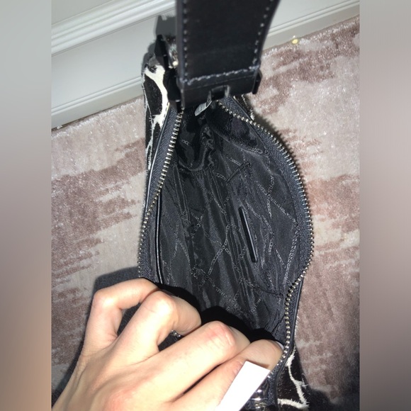 MICHAEL KORS Piper Small Animal Print Calf Hair Shoulder Bag Purse BRAND NEW - Picture 8 of 16